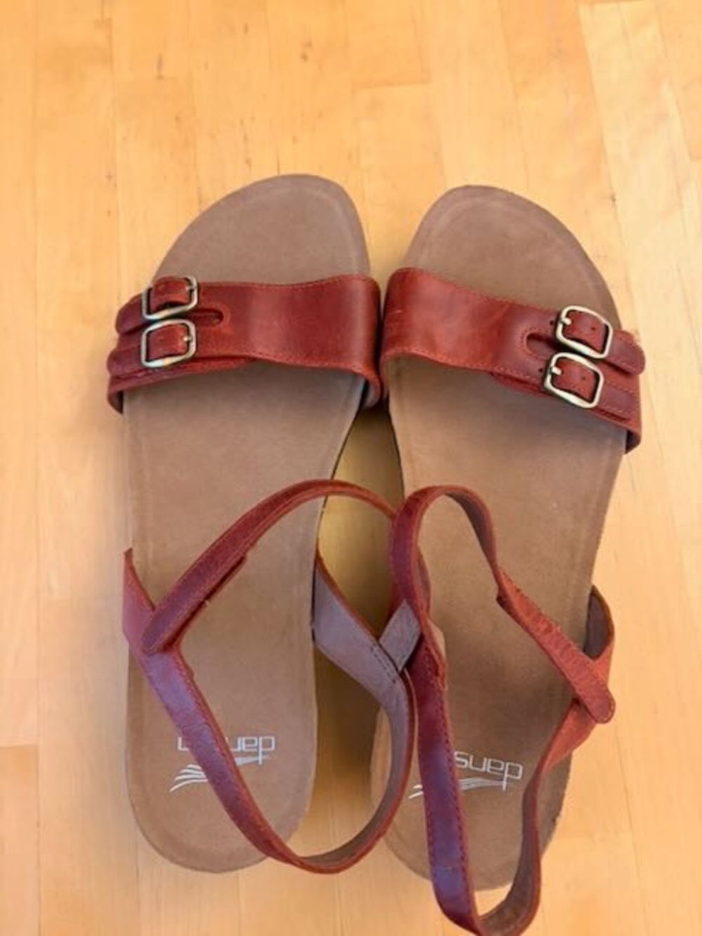 NEW Dansko Sandals Reece Red Leather Comfort Women’s Size 40 US 9.5